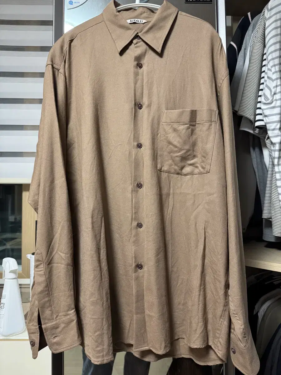 Onda Super Light Wool Shirt Brown Size 5