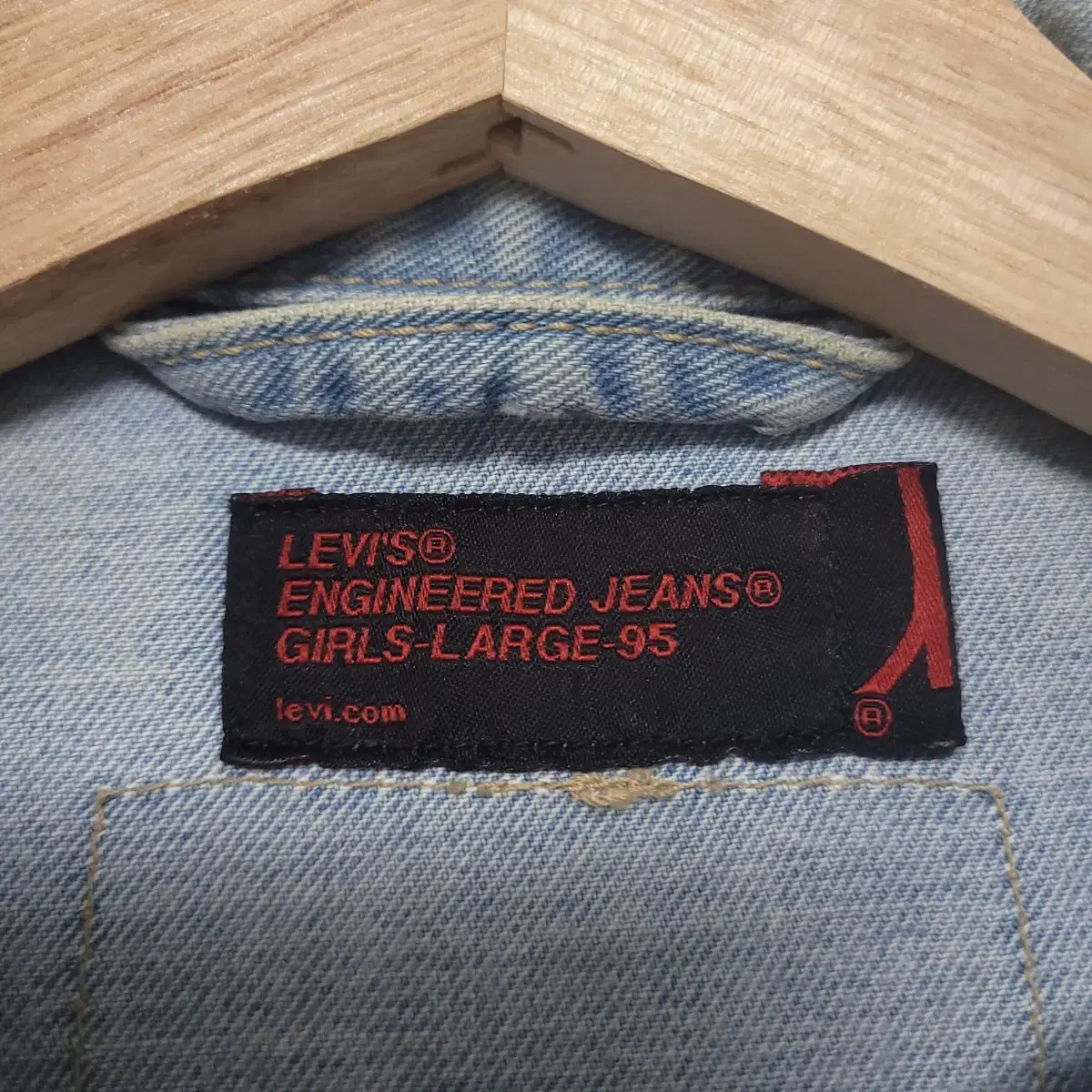 (95) LEVI'S 리바이스 여성 엔지니어드진 데님 청자켓