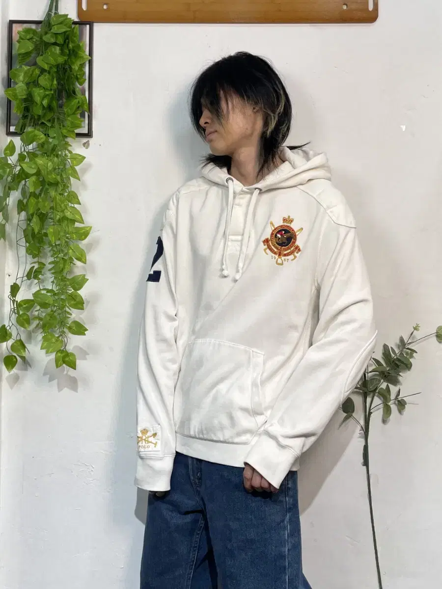 Polo White Rugby Hoodie XL