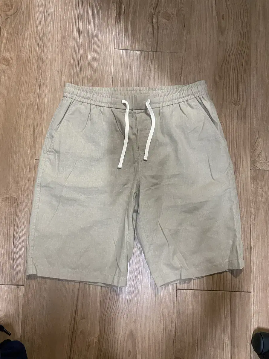 [PROJECT M] Men's Cotton and Linen Banded Shorts Size 32 (82)