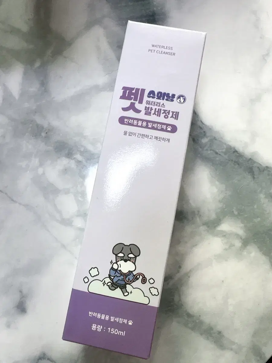 슈와냥 워터리스 강아지 산책 펫 발 세정제 150ml x 3개