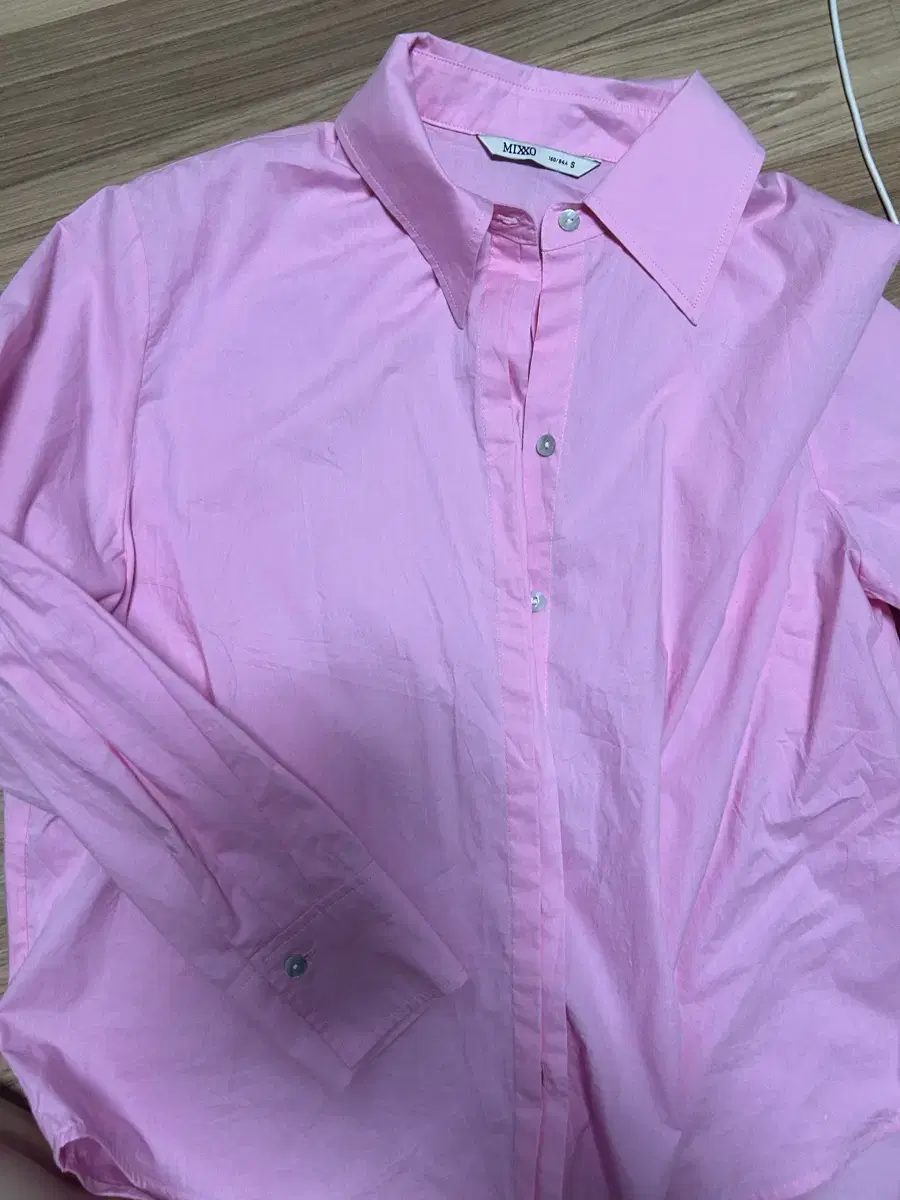 Missy Plain Shirt Pink S (Available up to 66)