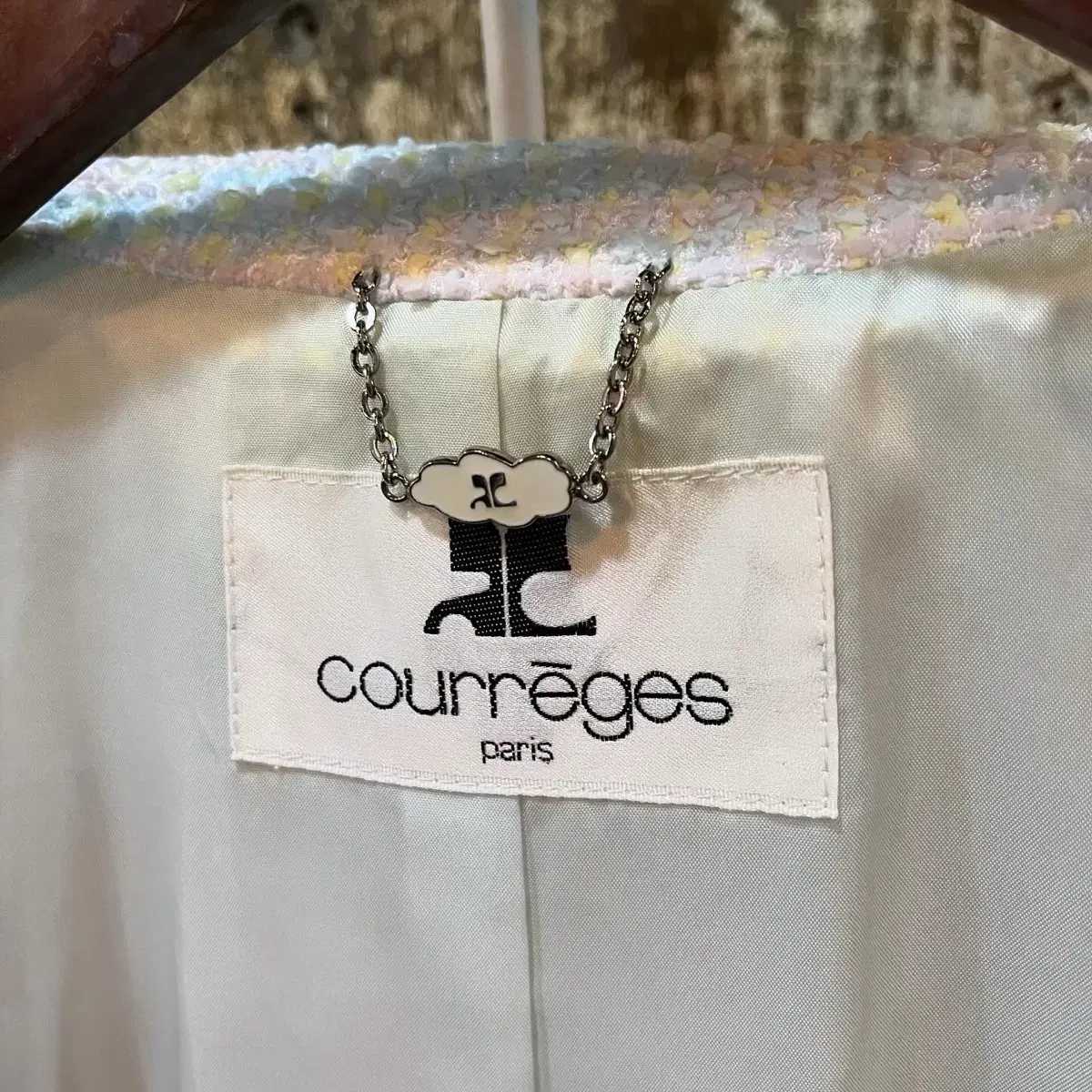 빈티지 꾸레쥬 쿠레쥬 courreges 투피스 트위드 셋업 세트