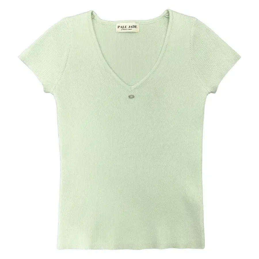 PaleJade Jenny Knit T-Mint 페일제이드 반팔니트브이넥