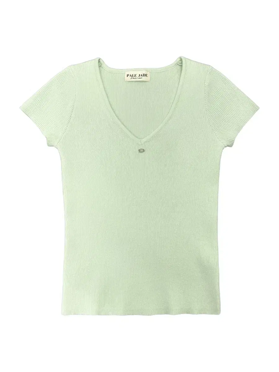 PaleJade Jenny Knit T-Mint 페일제이드 반팔니트브이넥