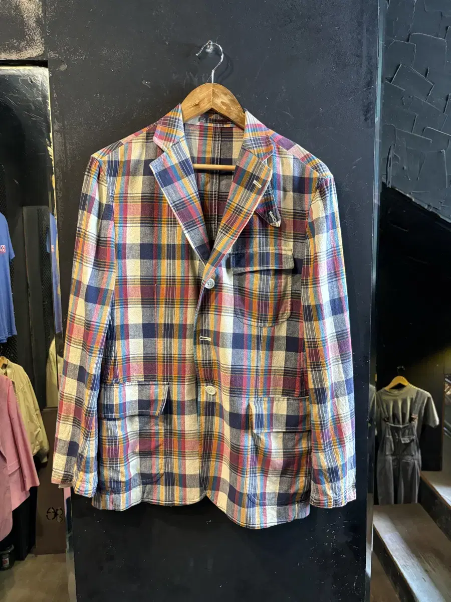 J PRESS Madras Check Blazer Jacket (H4097)