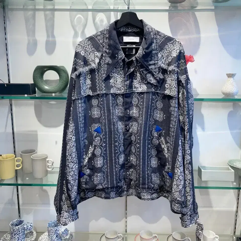 파세타즘 bandana printed jacket