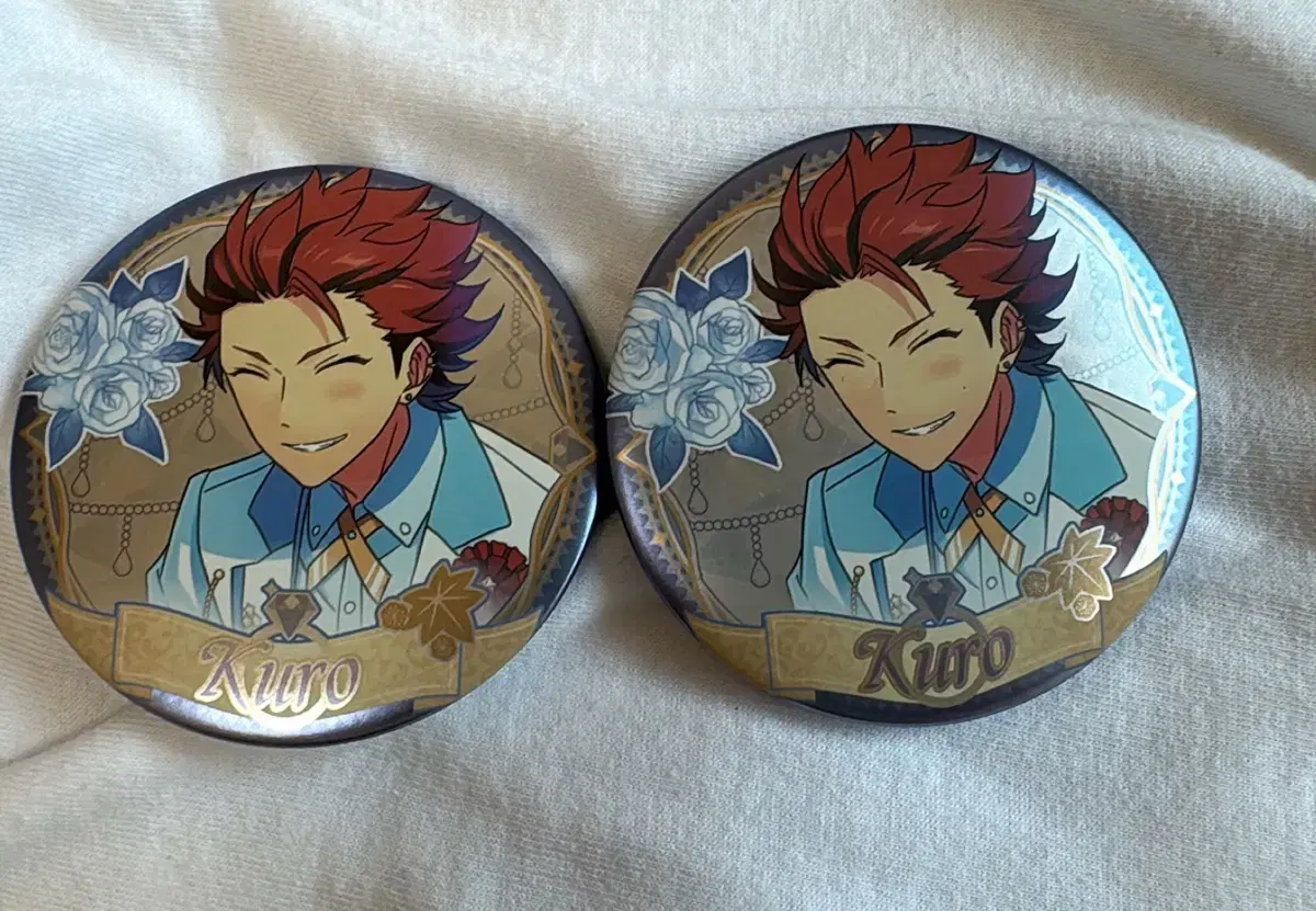 Ensemble Stars Kiryu Kuro 3rd Anniversary White Suit Mid-Star Can Badge