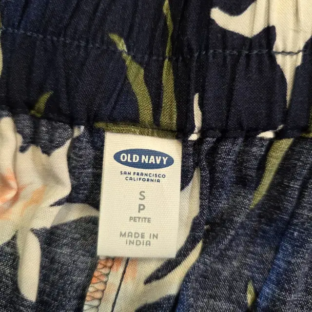 OLD NAVY 허리밴딩 꽃무늬 패턴 주름 스커트 여L S347