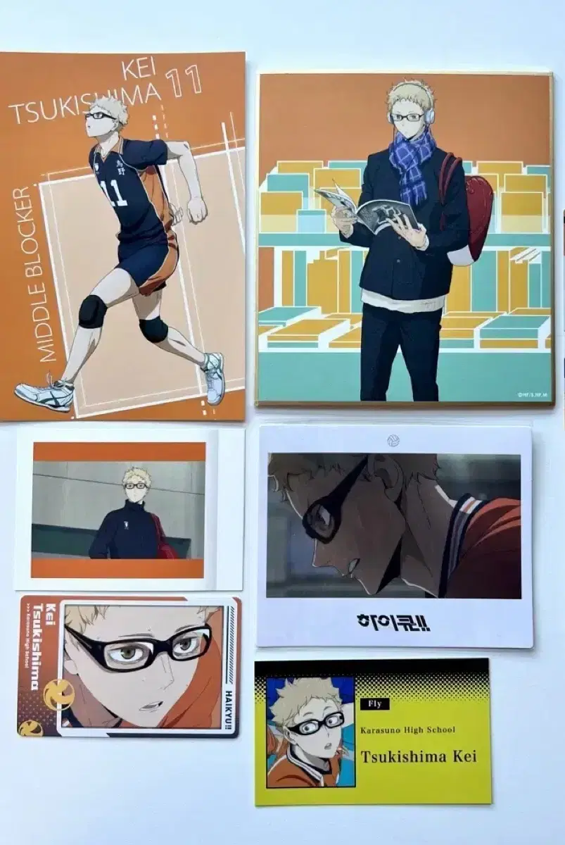 Haikyuu Tsukishima Kei Sack Paper postcard Memorial Snapmade Photocard