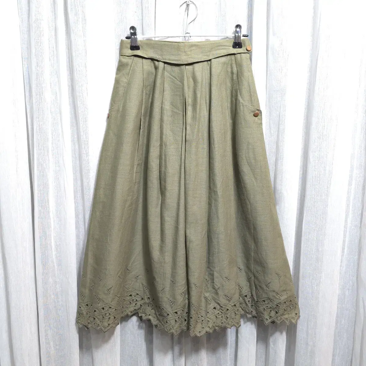 ROLLINA A-line pleated skirt womensS S352