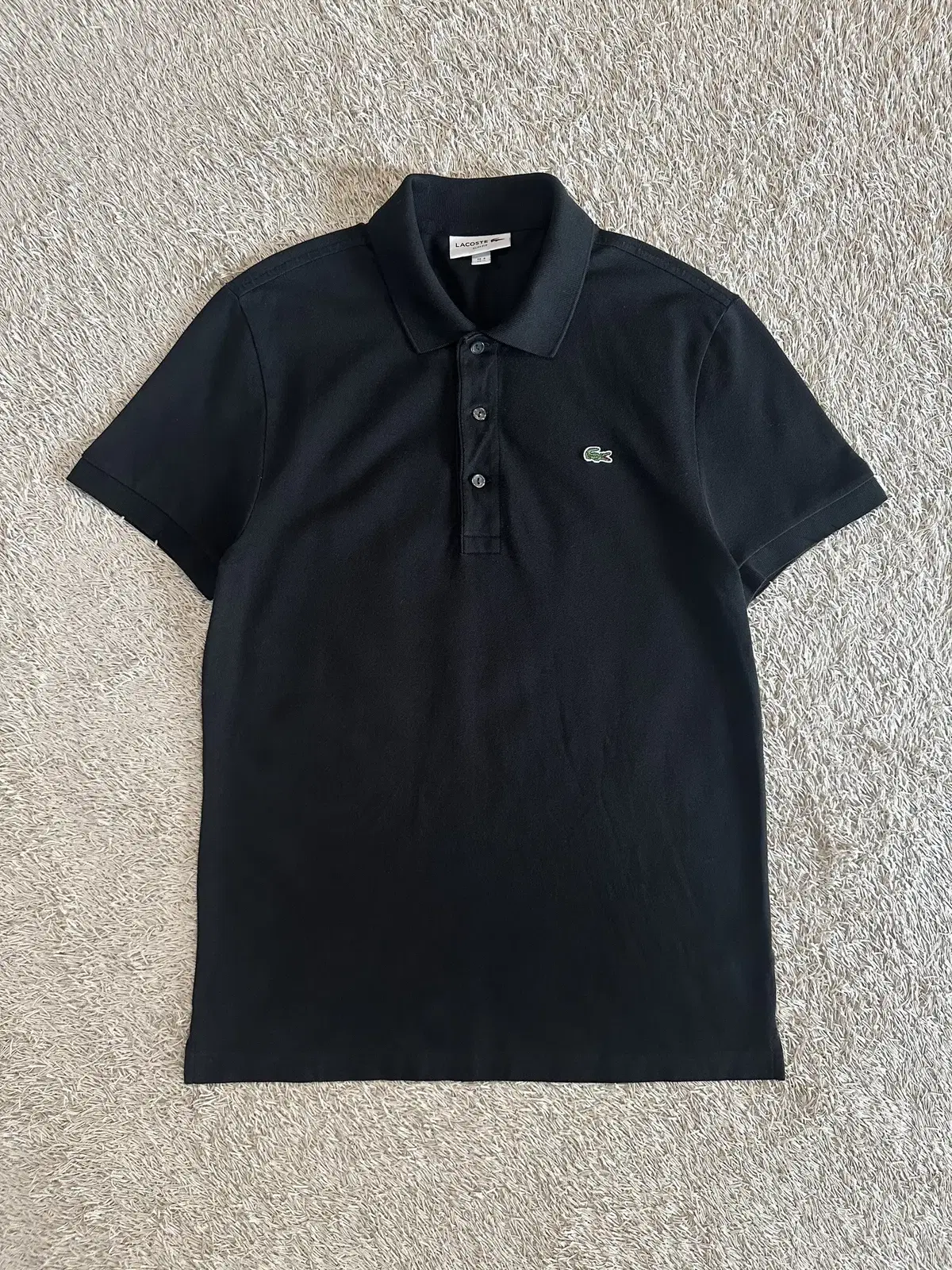 [M] New) LACOSTE LACOSTE New slim fit basic short sleeve karati