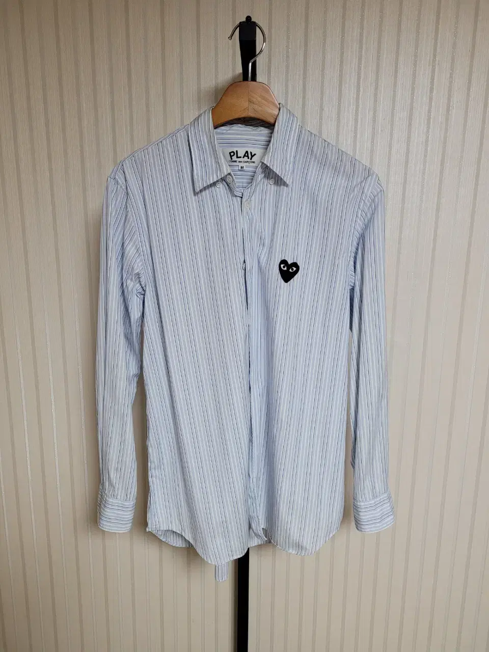 [M] COMME des GARÇONS Sky Blue Striped Men's Shirt C0729