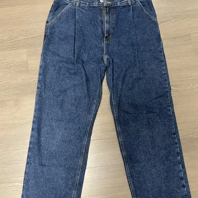 유니폼브릿지, wide one tuck denim pants indigo