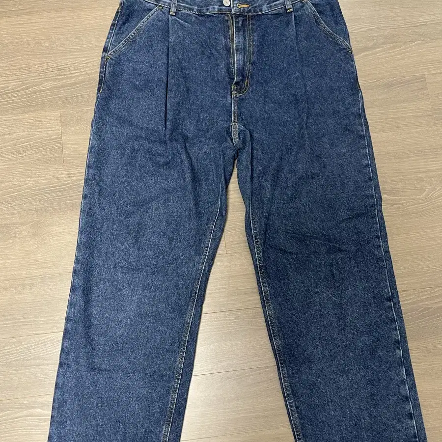 유니폼브릿지, wide one tuck denim pants indigo