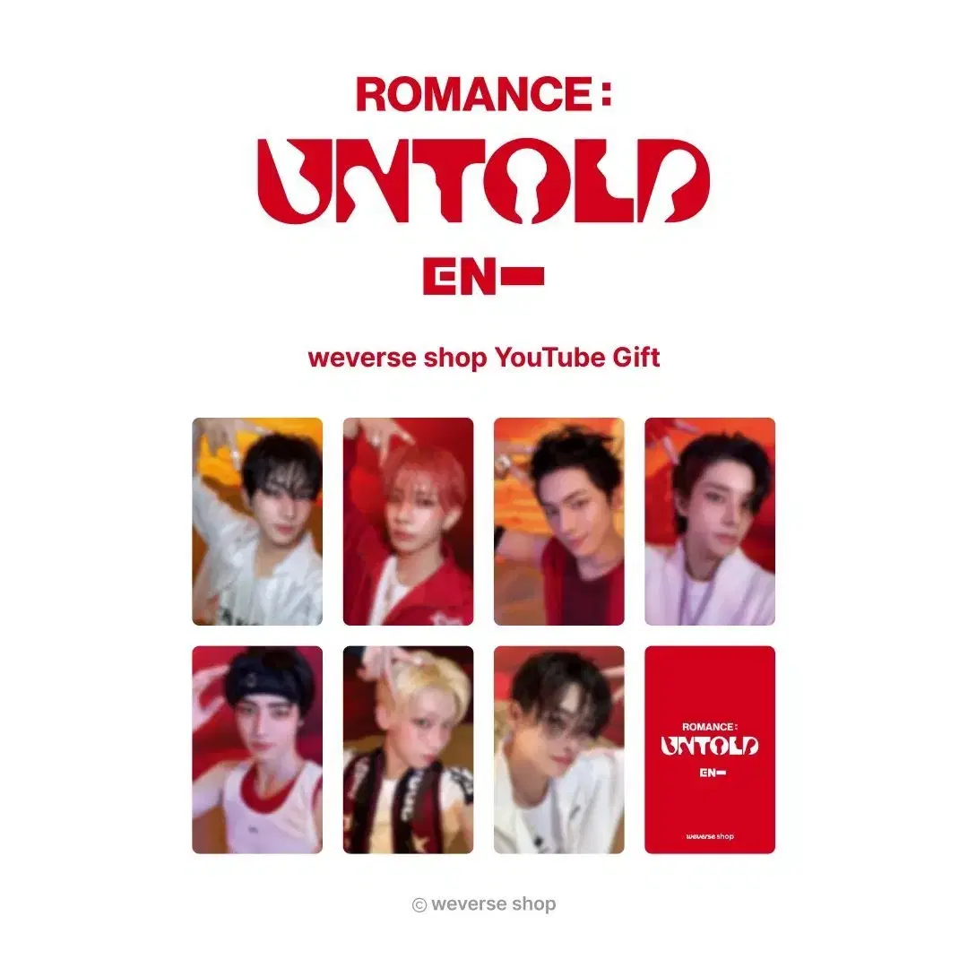 (Jake) enhypen Romance Untold YouTube pre-order benefit buncheol