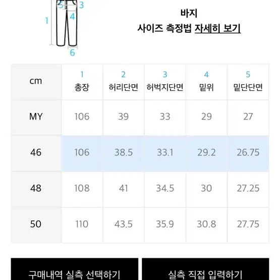 메종미네드 와이드 데님팬츠 46사이즈