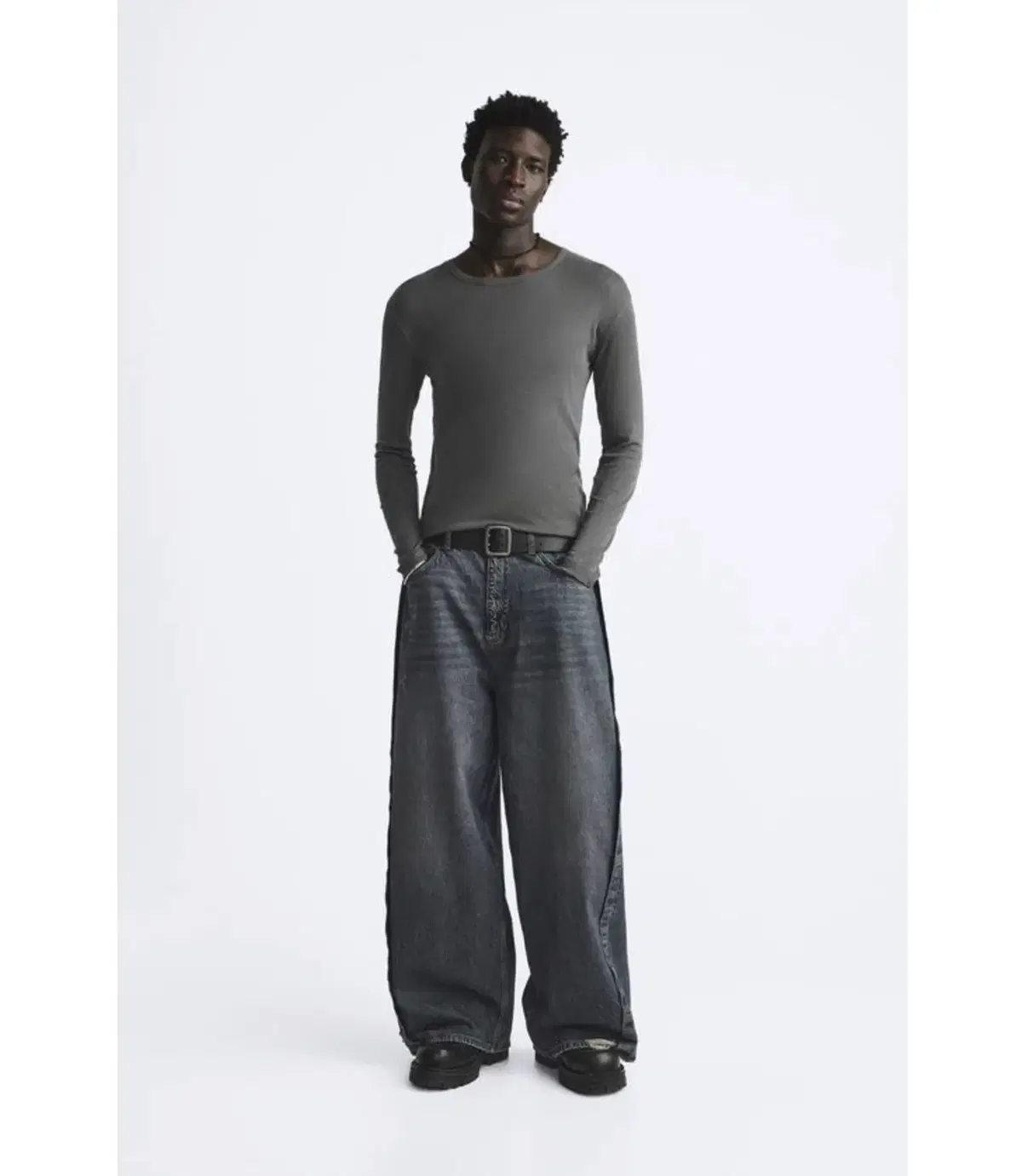 34 자라 JEANS BAGGY FIT 데님팬츠