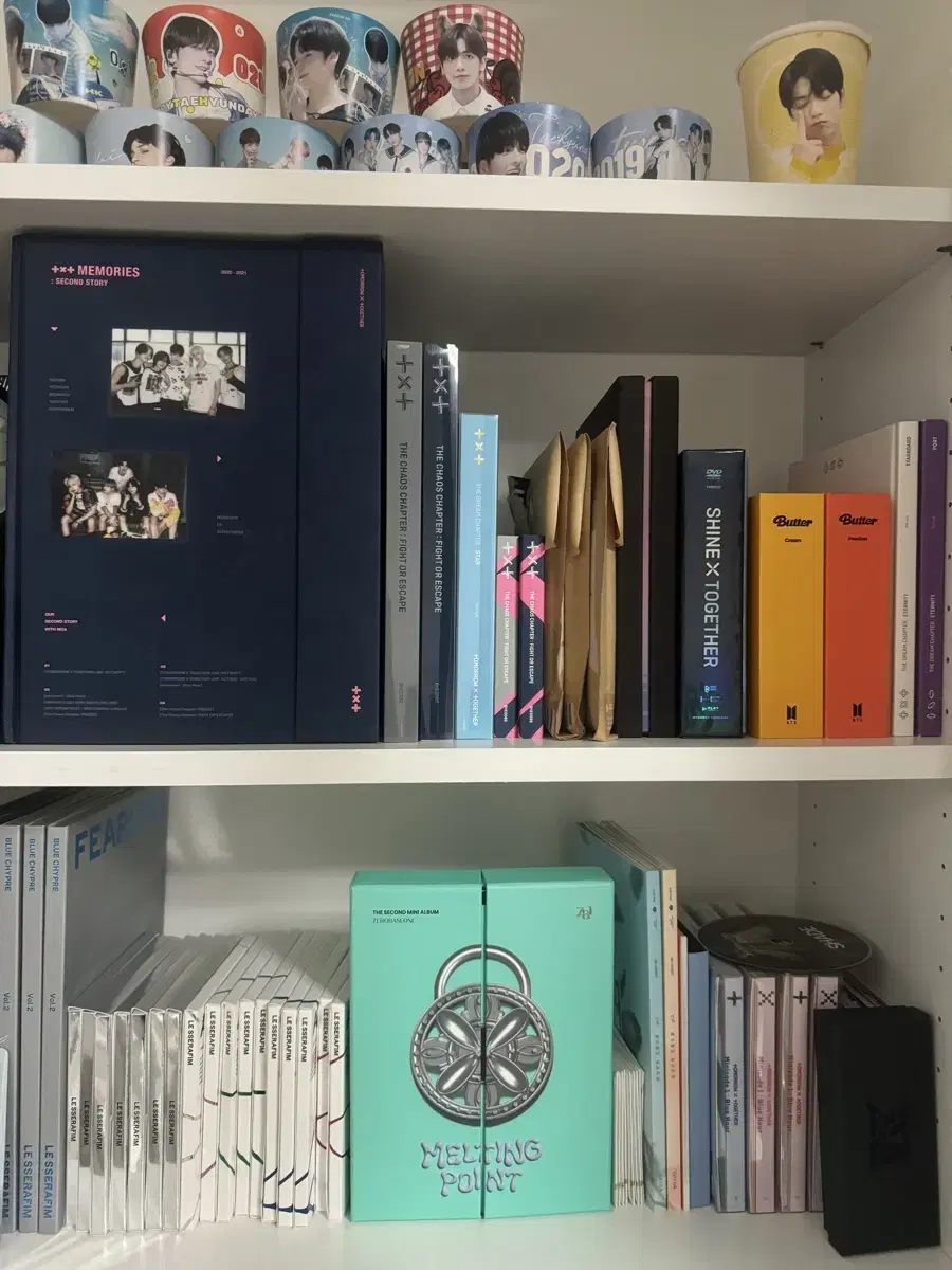 Idol albums (txt, bts, le sserafim, zb1)