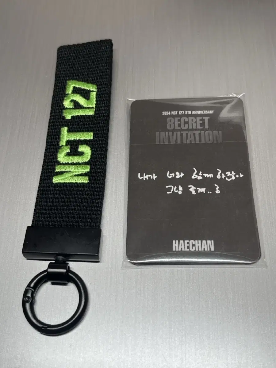 NCT 127 8th Anniversary fanmeeting AdmissionPhotocard&Keyring