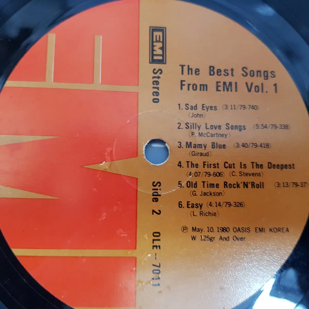 THE BEST SONGS FROM EMI VOL.1  LP