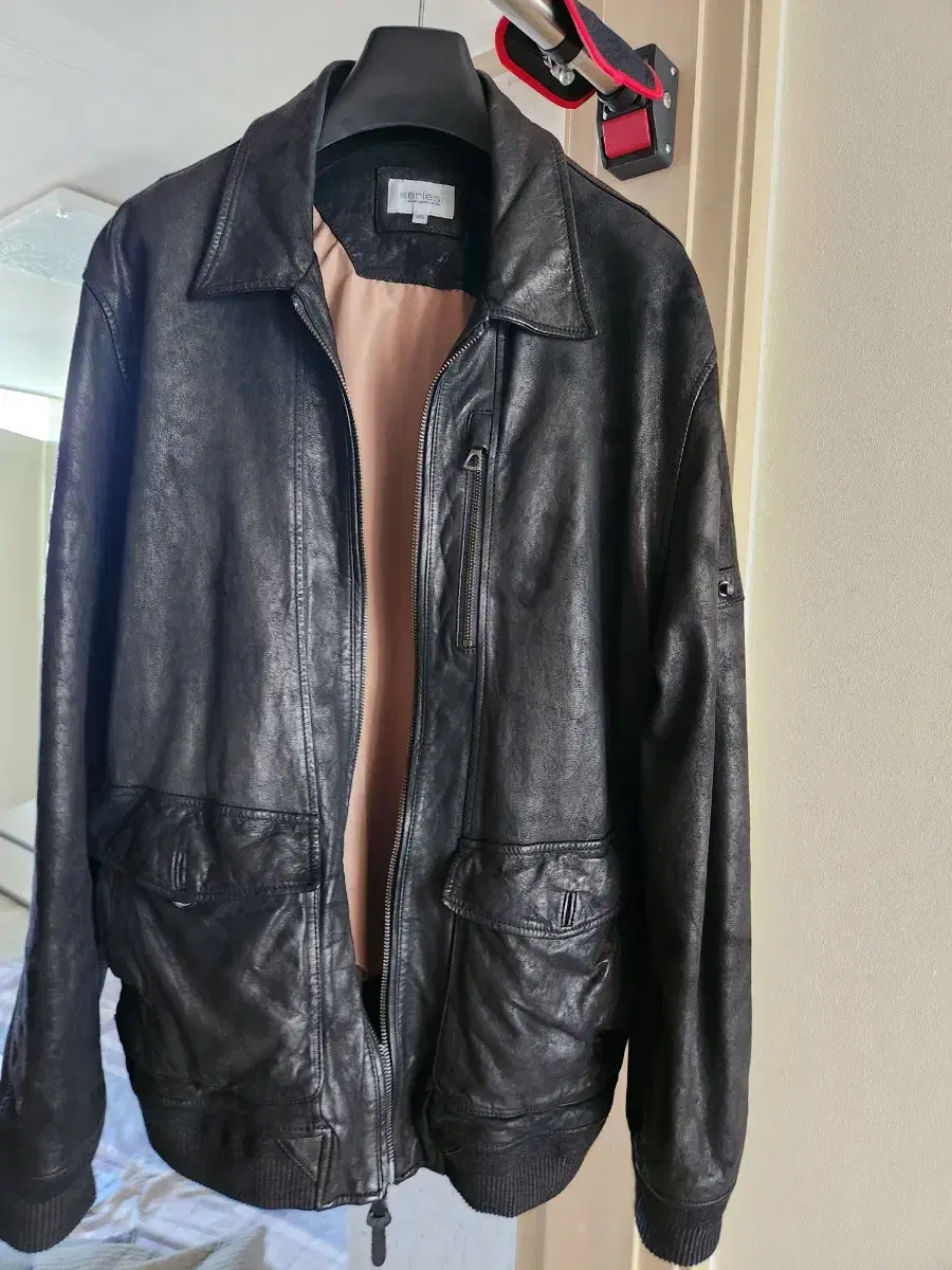 Series Leather Jacket Bloomjong