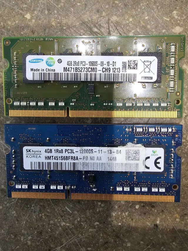 노트북 DDR3 램/메모리 4기가 2개 일괄  무료배송