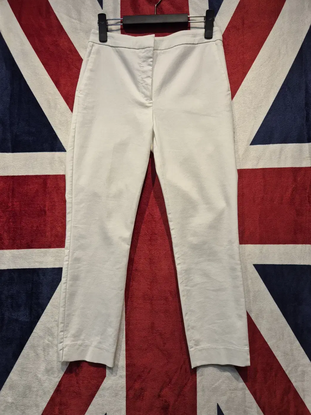 [Women's M] Zara Cotton Spandex Pants White Cream