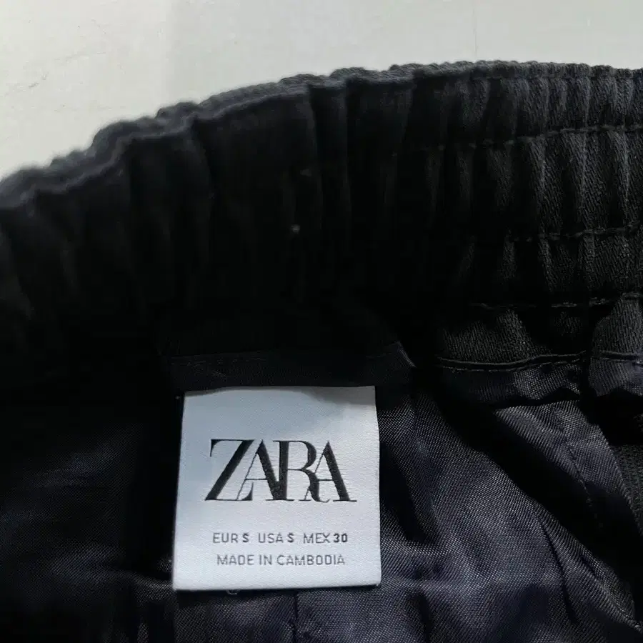 30 ZARA 자라 스판 테이퍼드핏 밴딩 팬츠 바지 정품