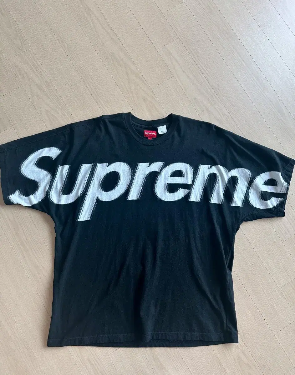 [L]Supreme Intarsia Short Sleeve Top Black - 22FW