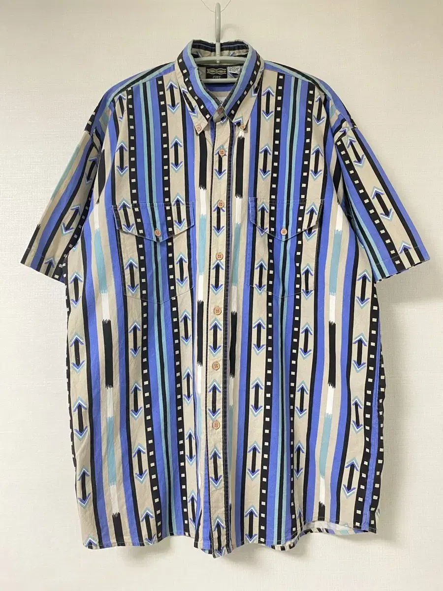 90s vintage JUST WESTERN AZTEC shirt