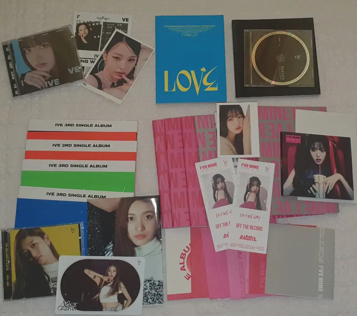 ive album unsealed album wts bulk set mine afterlike love dive i.m.