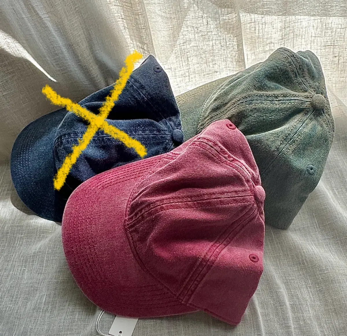 [ARKET] Washed Denim/Cotton Cap 아르켓모자