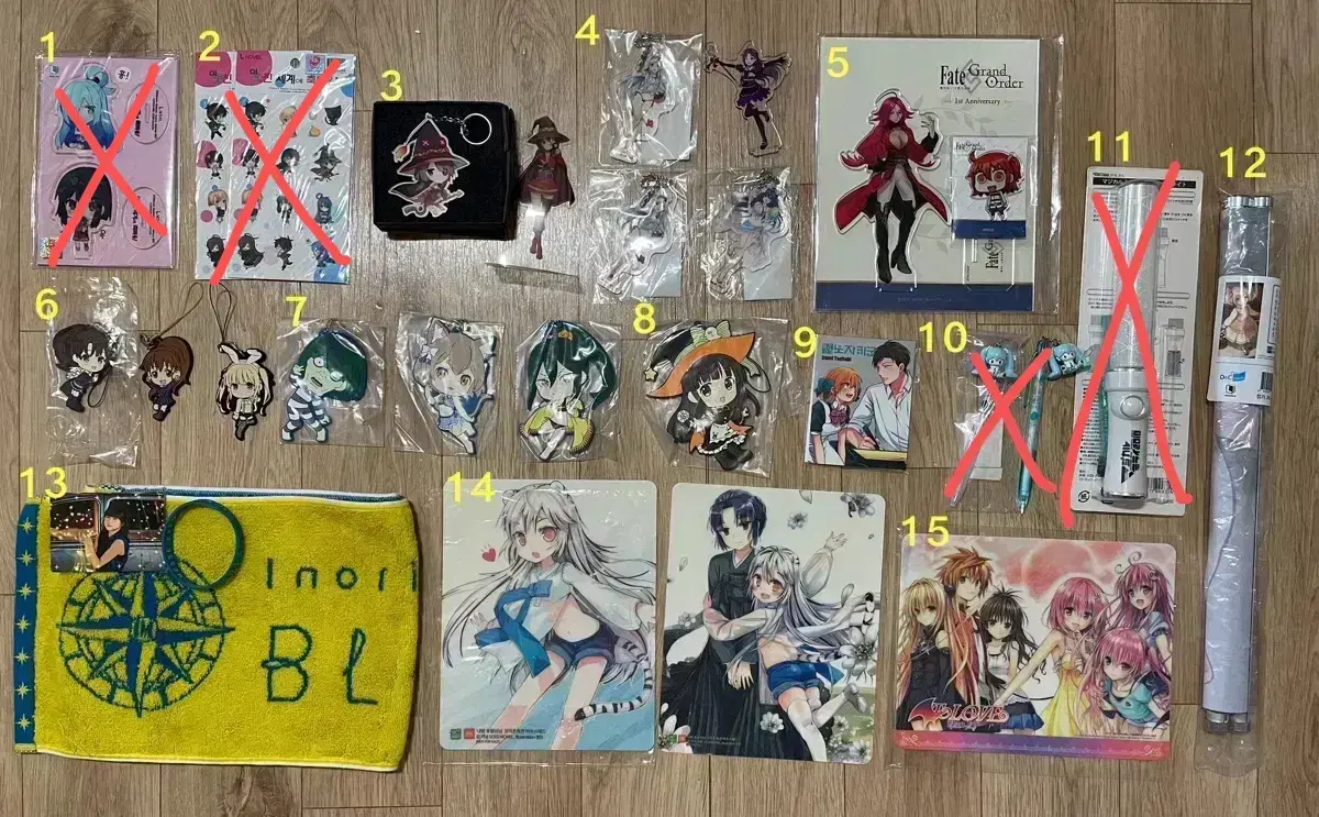 (Quick sale) Quick sale of anime goods such as Konosuba, Rizero, Saekano, etc.