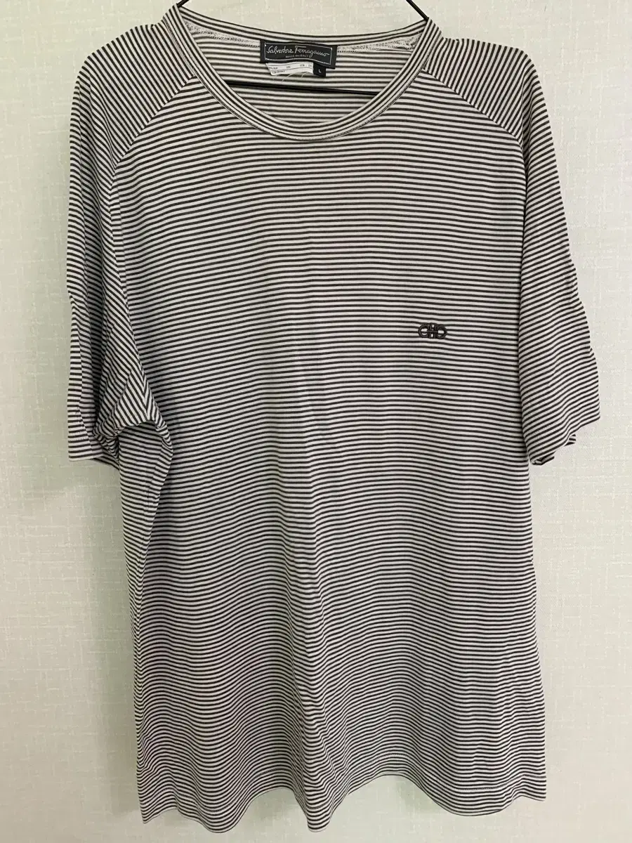 Salvatore Ferragamo Striped Short Sleeve L