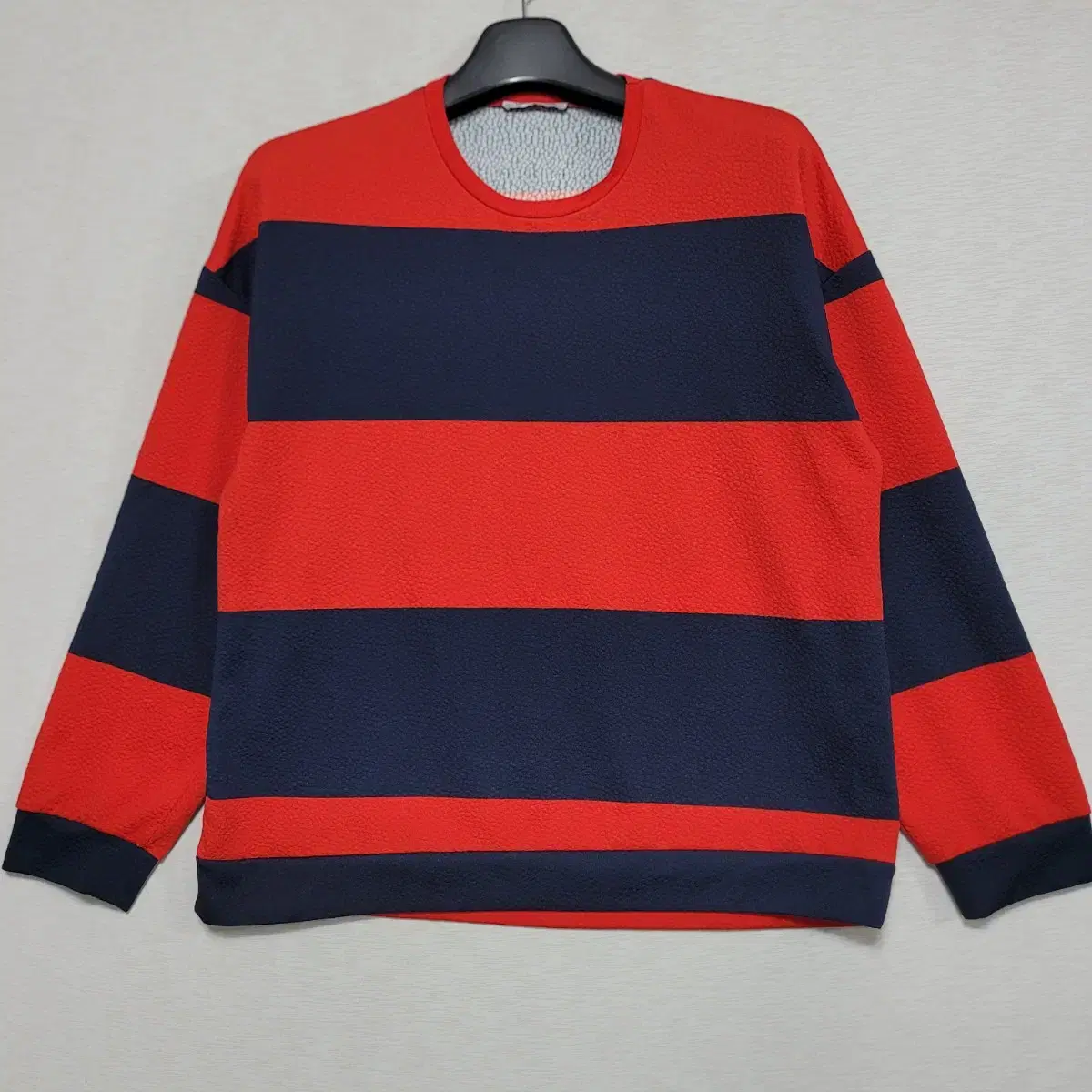 Zara Striped Overfit Long-Sleeved Tee Un100ㅡ0703