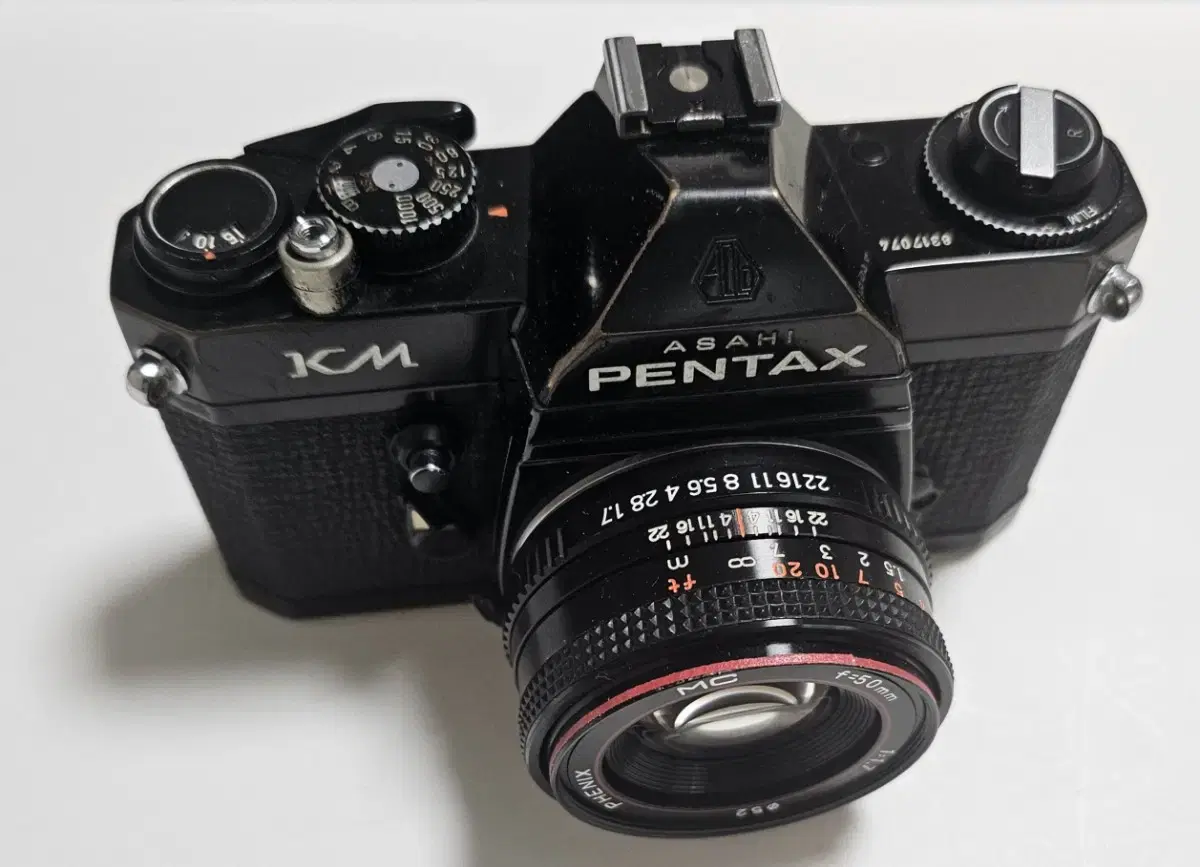 필름카메라 pentax펜탁스 km바디와 phenix mc 1:1.7렌즈