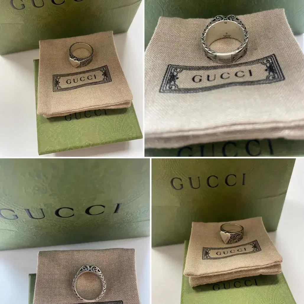 구찌 반지 실버 18호 gucci