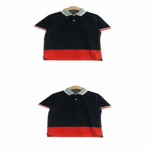 Tommy Hilfiger Navy Cotton Short Sleeve Karati