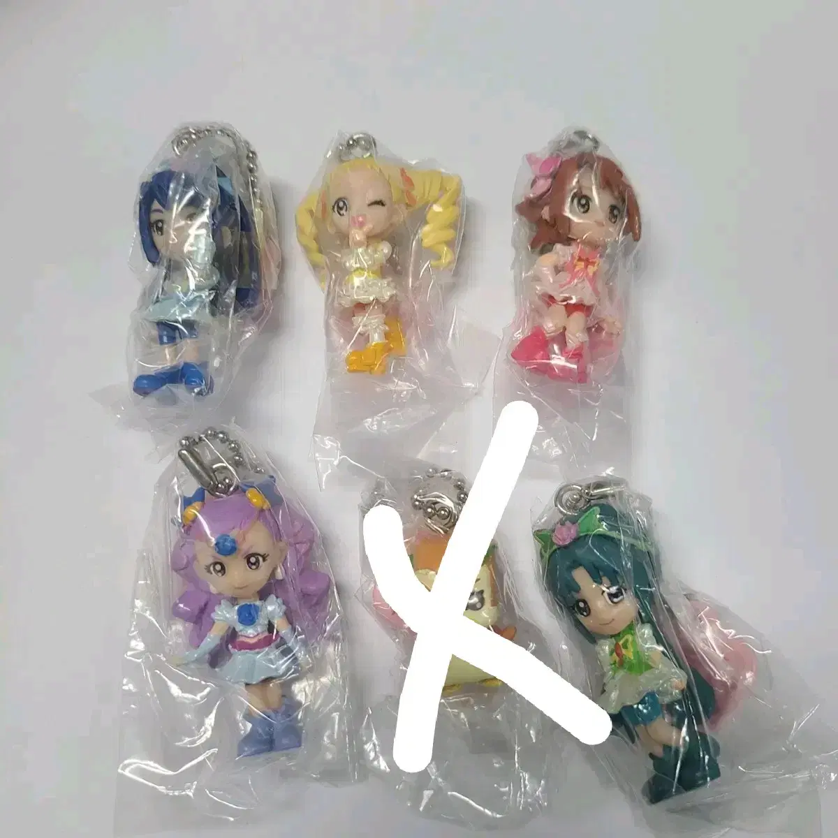 Gogo Precure Yes Figures keyring Gacha doll Merchandise Cartoon Classic Characters Keyrings