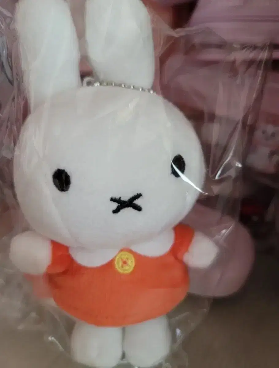 미피(miffy) 기본 마스코트 인형 주황색 옷