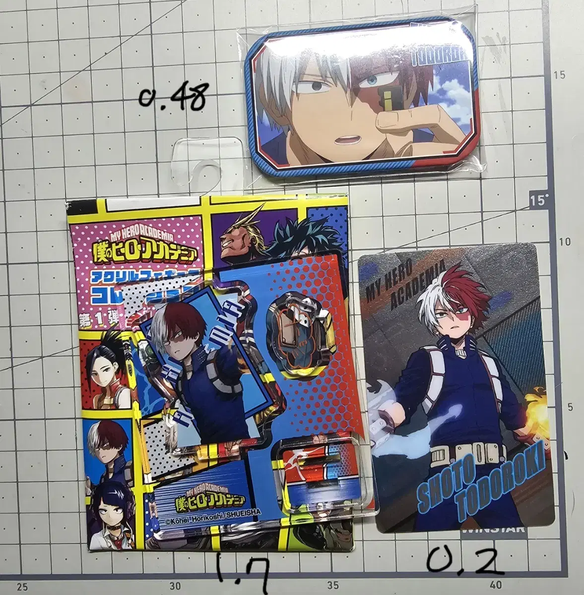 Todoroki Shoto Nahia Hiroaka acrylic Canbadge Photocard