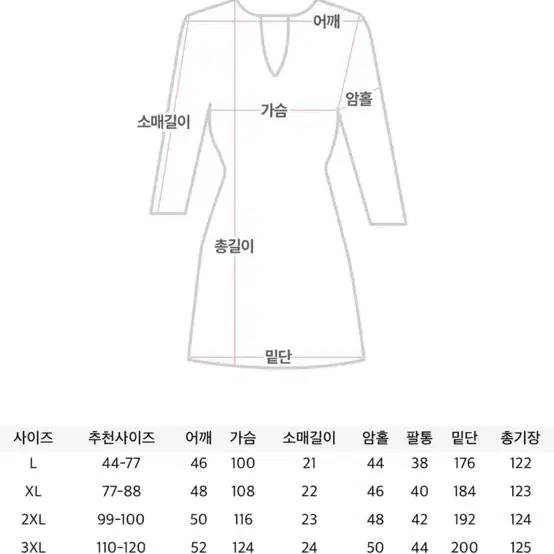 지그재그 시크릿 빅사이즈 스트라이트 원피스