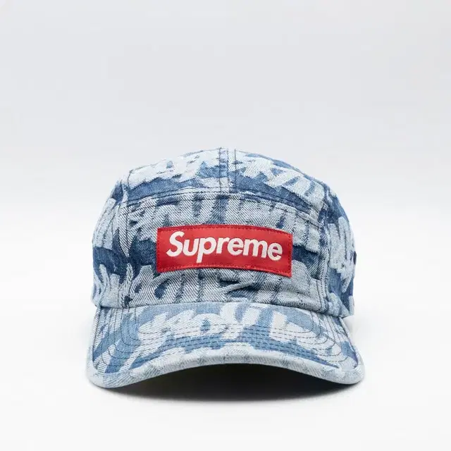 SUPREME JACQUARD DENIM CAP BLUE 22SS