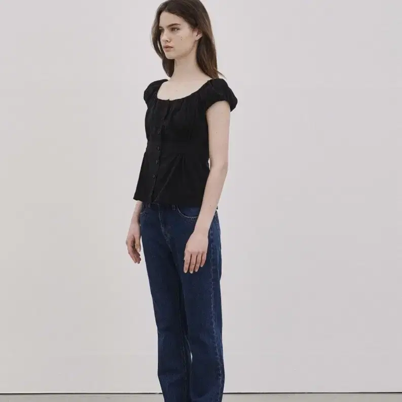 르에떼 Flare Jeans (Deep blue)