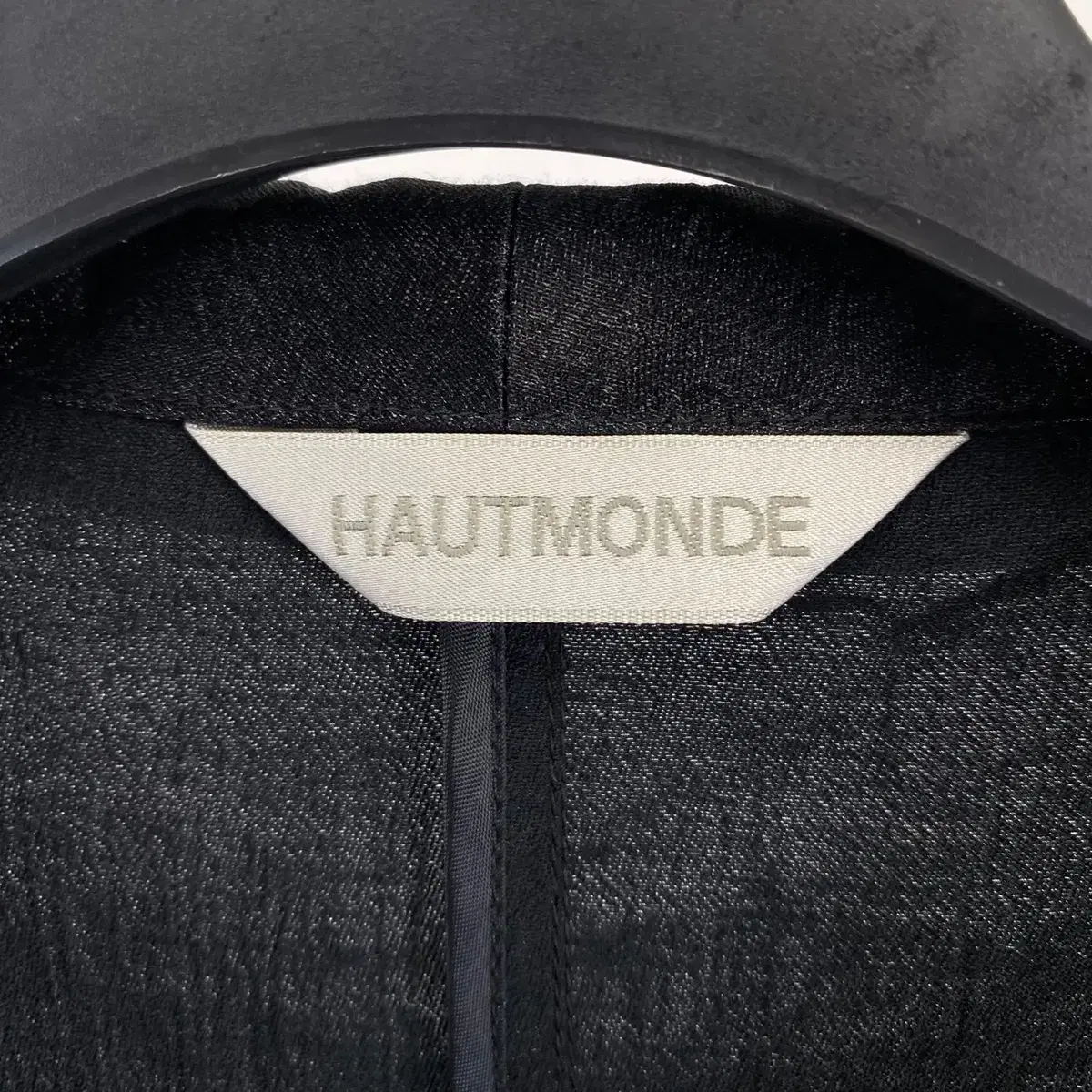 빈티지 HAUTMONDE 레이어드 카라넥 글로시 셔츠