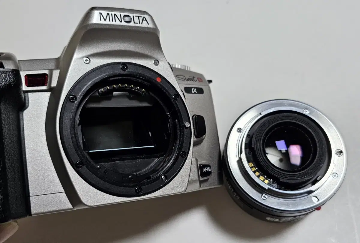 필름카메라 minolta sweet s 알파바디와 미놀타1:1.7렌즈