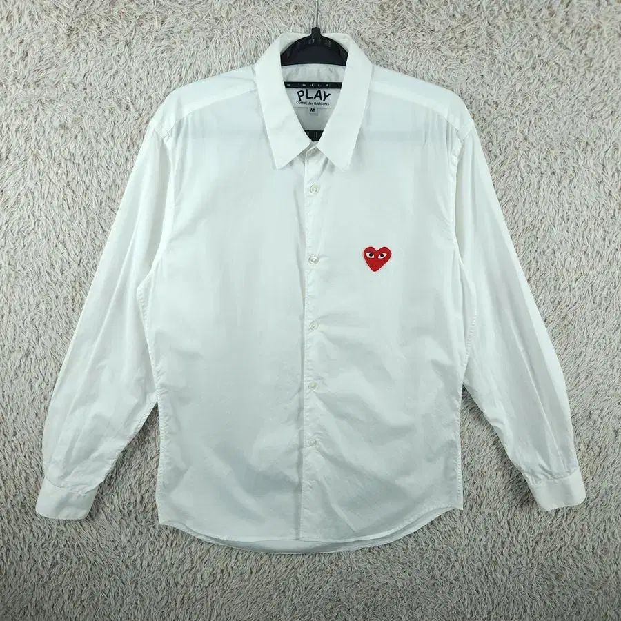 [남M]Comme des Garçons White Red Waffen Shirt[Y47-077]/VintageFren