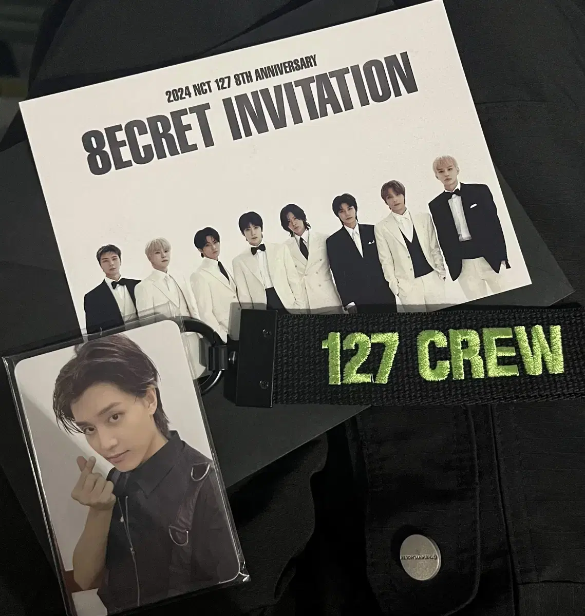 NCT 127 fanmeeting 2nd Entry Gift photocard postcard Strap WTS