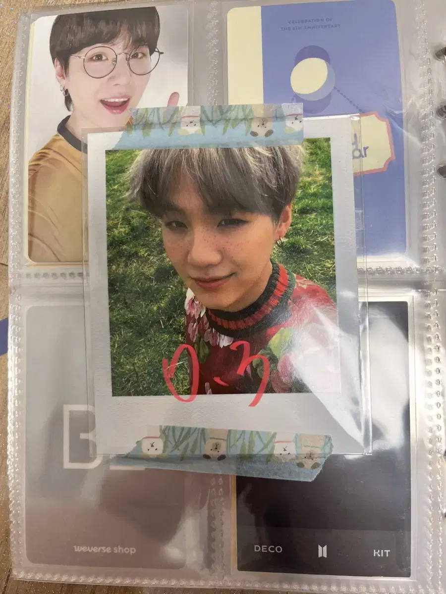 Bangtan yoon glow rubsell mapsol biyi butter youngpo photocard